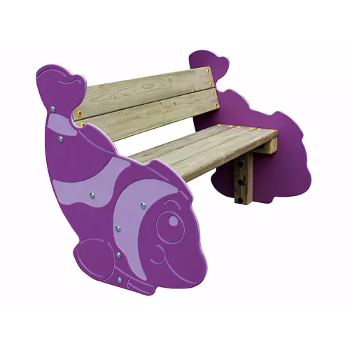 Banc Tropi inclusif en bois pour enfants