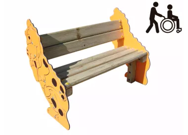 Banc dragon Manu inclusif en bois traité