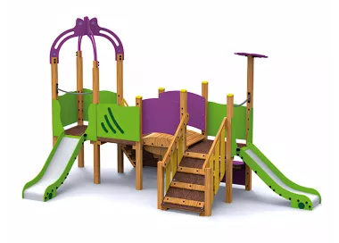 Parc Potes avec toboggans pour 1-6 ans