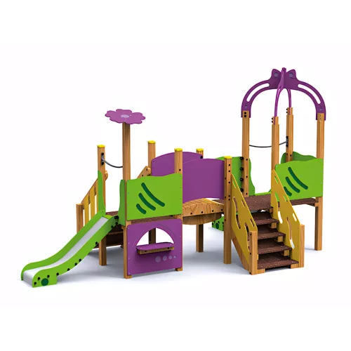 Parc Potes avec toboggans pour 1-6 ans