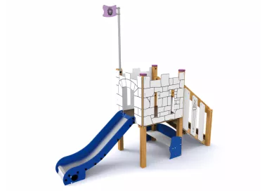 Parc enfants Pesués avec tour et glissière