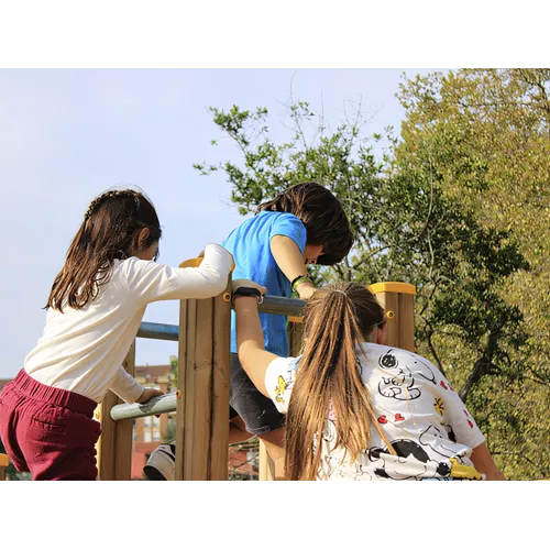 Labyrinthe cube en bois traité 2m10