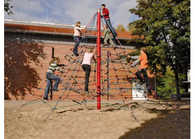 Pyramide de cordes 4,5m en acier galvanisé