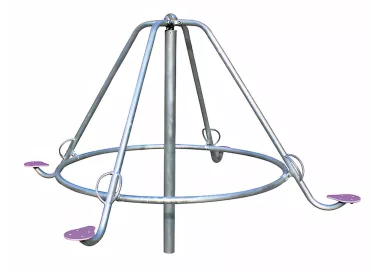 Gyroscope araignée 4 places en acier inoxydable