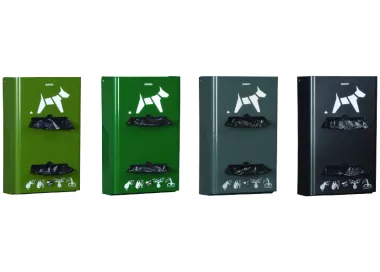 Distributeur mural hygiène canine 2 rouleaux