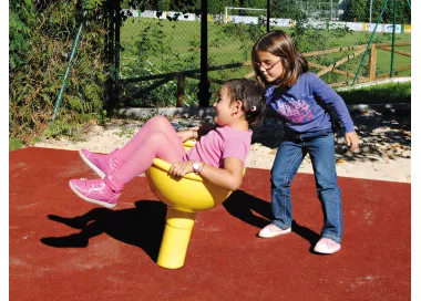 Manège hémisphère incliné pour enfants 3-12 ans