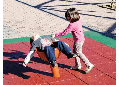 Manège hémisphère incliné pour enfants 3-12 ans