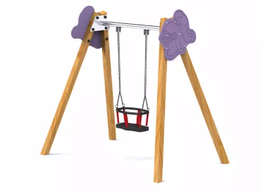 Balançoire berceau en bois traité 2m