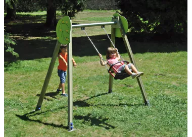 Balançoire berceau en bois traité 2m