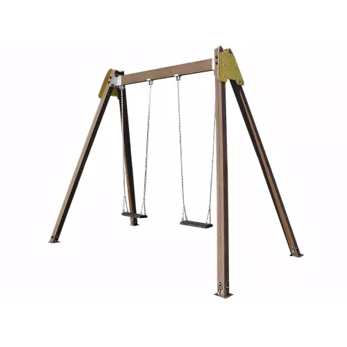 Balançoire éco-composite double siège 1-6 ans