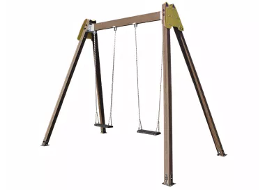 Balançoire éco-composite double siège 1-6 ans