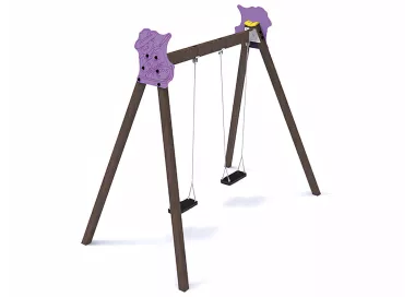 Balançoire éco-composite double siège 1-6 ans