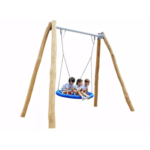 Balançoire panier robinier 1-12 ans extérieur