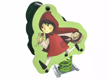 Le petit chaperon rouge, jeu à ressort