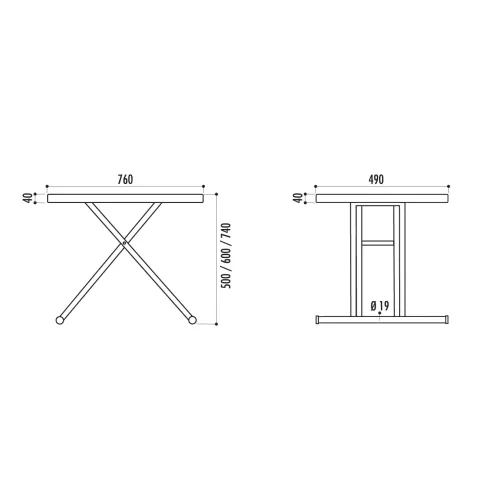 Table ECO PLUS hauteur réglable