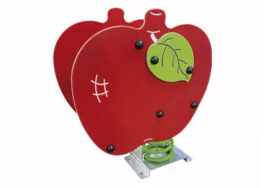 Pomme à bascule rouge pour enfants
