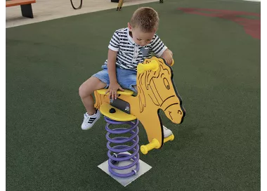 Poney à bascule en polyéthylène 1-12 ans