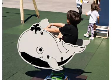 Baleine à bascule 1 place pour enfant
