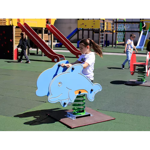 Dauphin à ressort pour enfants 1-12 ans
