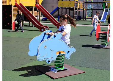 Dauphin à ressort pour enfants 1-12 ans