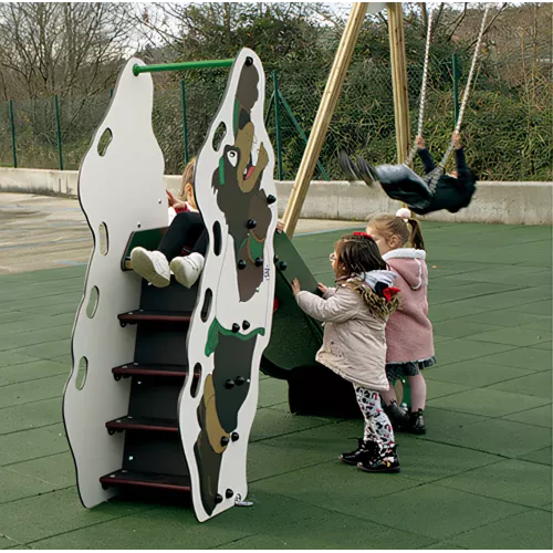 Toboggan Cacho en bois pour enfants 1-6ans