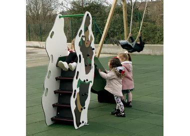 Toboggan Cacho en bois pour enfants 1-6ans