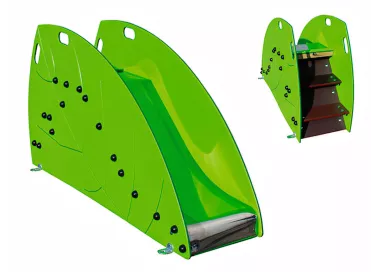 Toboggan feuille en bois pour 1-6 ans
