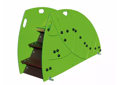 Toboggan feuille en bois pour 1-6 ans