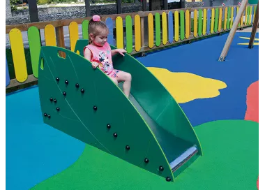 Toboggan feuille en bois pour 1-6 ans