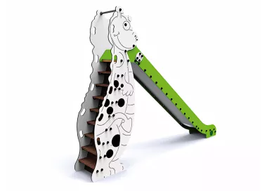 Toboggan dragon Manu en bois 1,8m