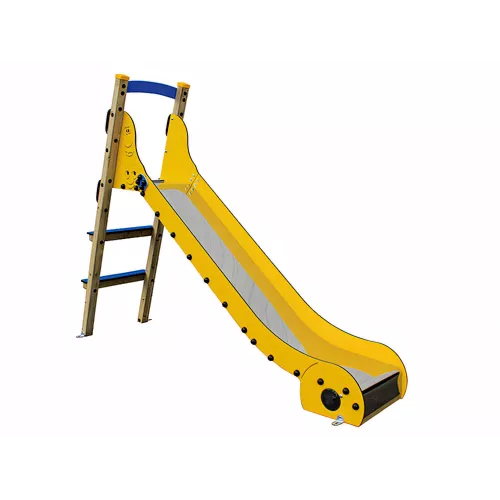 Toboggan Eko champignon en bois traité 1,2m