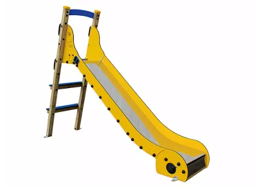 Toboggan Eko champignon en bois traité 1,2m