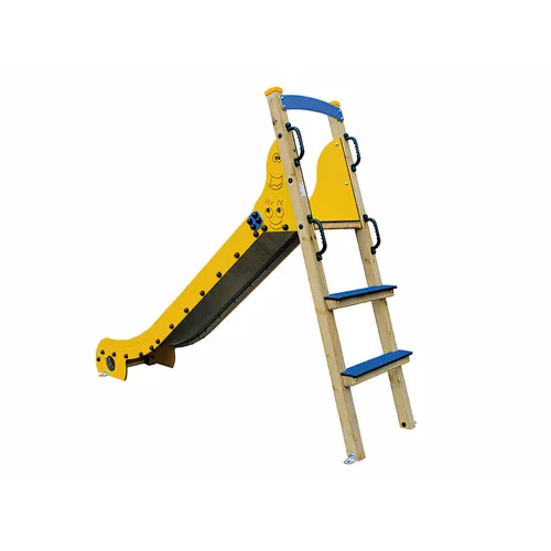 Toboggan Eko champignon en bois traité 1,2m