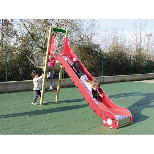 Toboggan Eko bois avec champignon décoratif