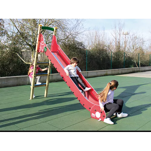 Toboggan Eko bois avec champignon décoratif