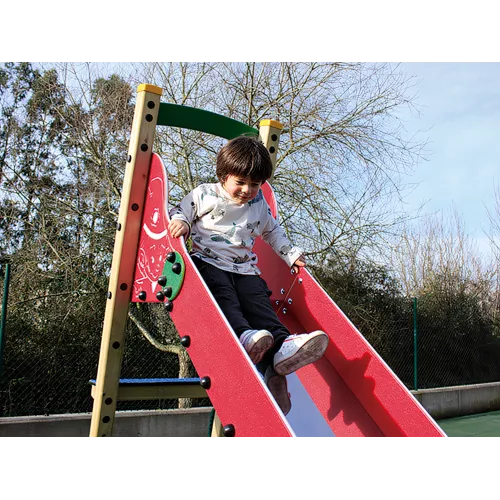 Toboggan Eko bois avec champignon décoratif