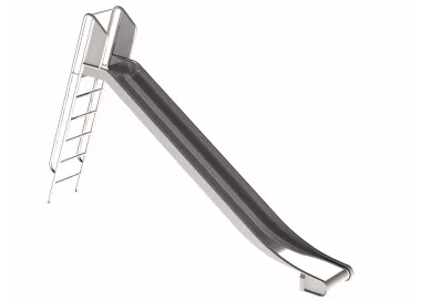 Toboggan inox 3,5m pour enfants 3-12 ans