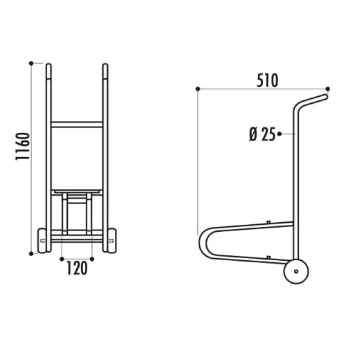 Diable pour chaises modèle Sirtaki