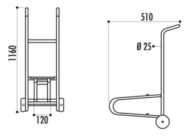 Diable pour chaises modèle Sirtaki