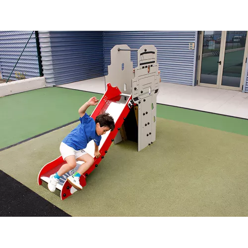 Toboggan tour de contrôle en bois 90cm