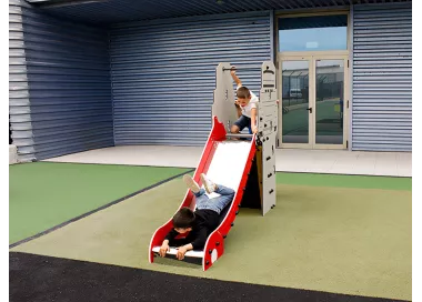 Toboggan tour de contrôle en bois 90cm