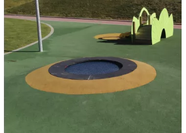 Tremplin rond acier 1,8 mètres