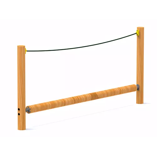 Rouleau d'équilibre en bois traité 3,5m