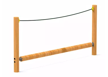 Rouleau d'équilibre en bois traité 3,5m