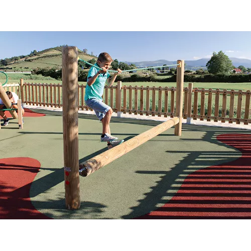 Rouleau d'équilibre en bois traité 3,5m