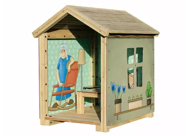 Maisonnette Mamie en bois traité 1,70m