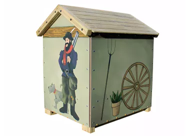 Maisonnette Mamie en bois traité 1,70m