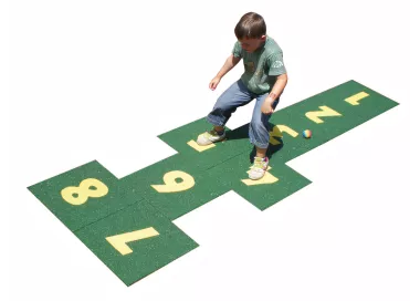 Jeu pita dalles caoutchouc numérotées 1-8