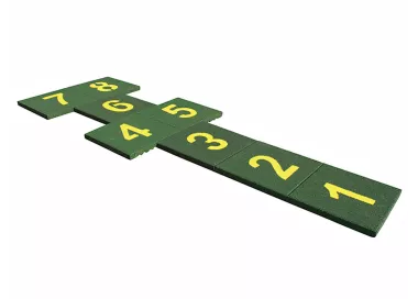 Jeu pita dalles caoutchouc numérotées 1-8