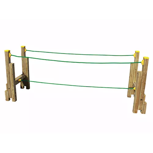 Corde de jeu polyester sur structure bois